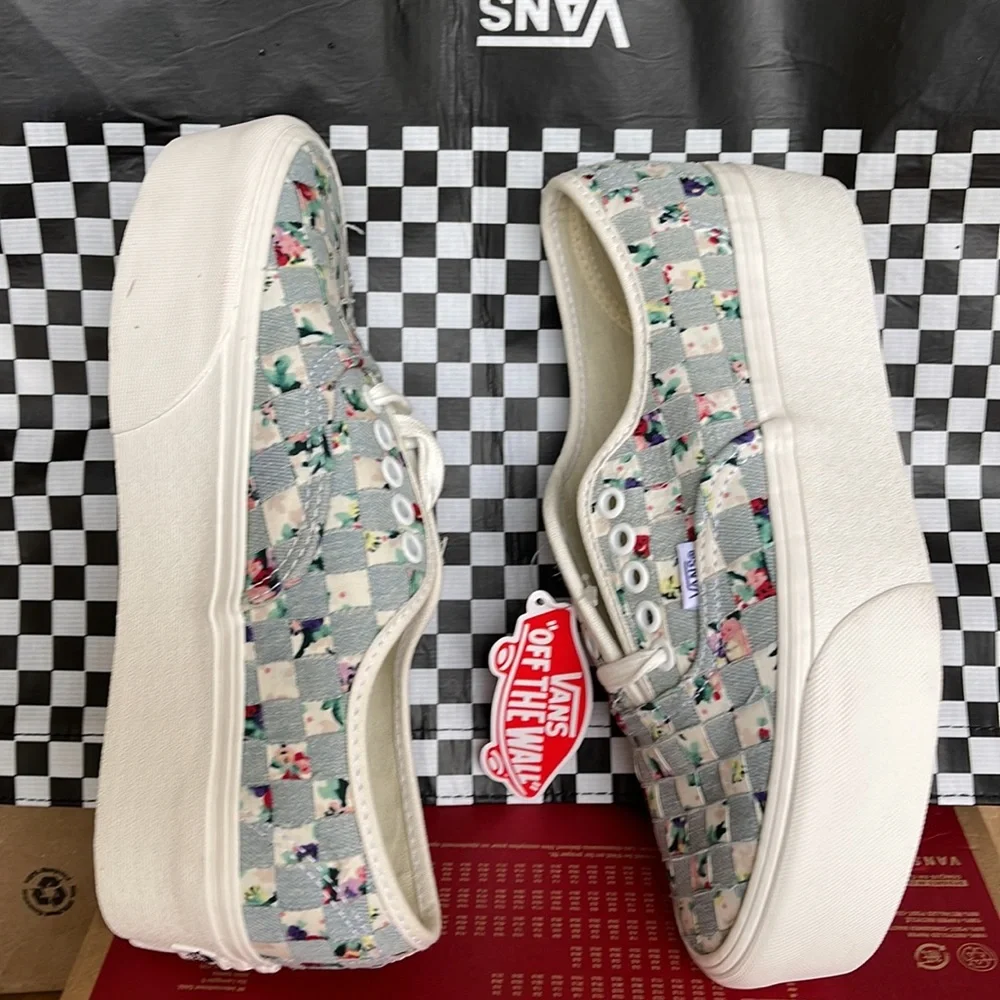 Vans Authentic Stacked Woven Floral/Multi Men’s sneakers-platforms - Picture 12 of 16